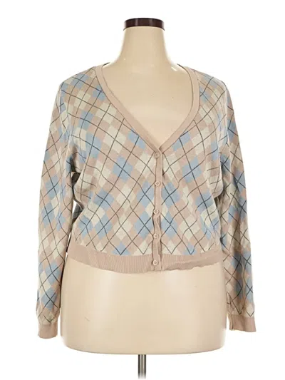 Pre-owned Torrid Cardigan Sweater In Tan