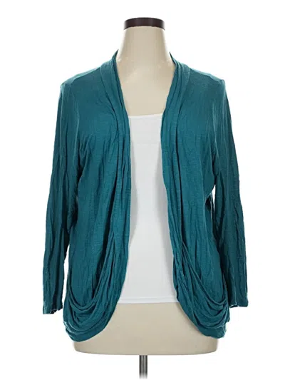 Pre-owned Torrid Cardigan Sweater In Teal
