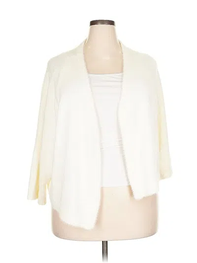 Pre-owned Torrid Cardigan Sweater In White