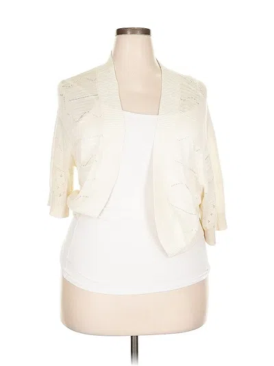 Pre-owned Torrid Cardigan Sweater In White