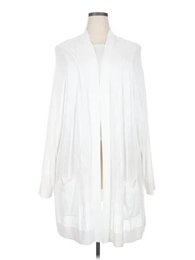 Pre-owned Torrid Cardigan Sweater In White