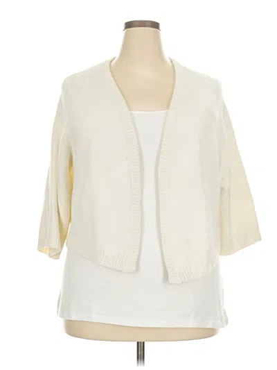 Pre-owned Torrid Cardigan Sweater In White