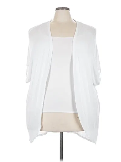 Pre-owned Torrid Cardigan Sweater In White