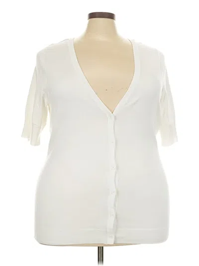 Pre-owned Torrid Cardigan Sweater In White