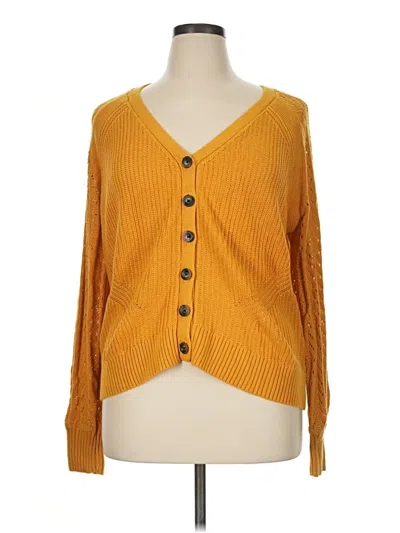 Pre-owned Torrid Cardigan Sweater In Yellow