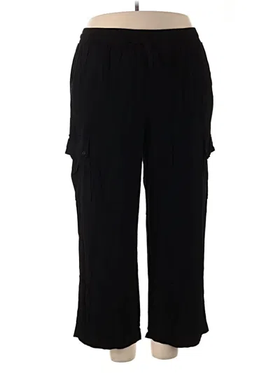 Pre-owned Torrid Cargo Pants In Black