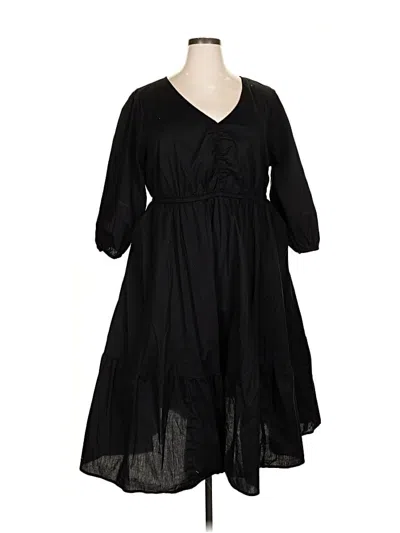 Pre-owned Torrid Casual Dress In Black