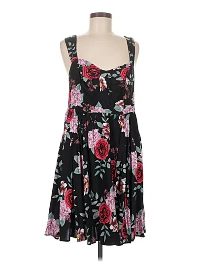 Pre-owned Torrid Casual Dress In Black