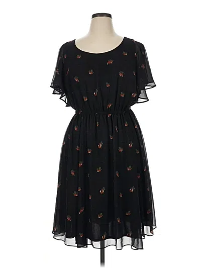 Pre-owned Torrid Casual Dress In Black