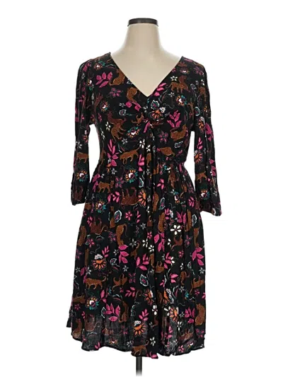Pre-owned Torrid Casual Dress In Black