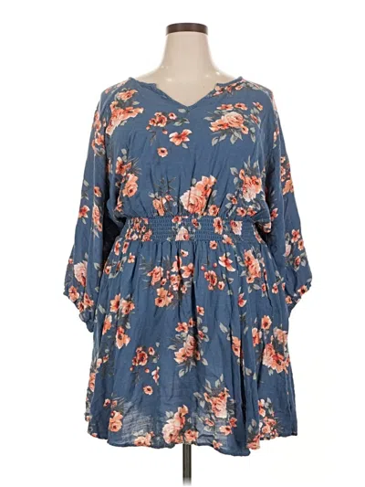 Pre-owned Torrid Casual Dress In Blue
