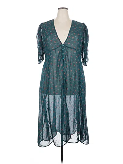 Pre-owned Torrid Casual Dress In Blue