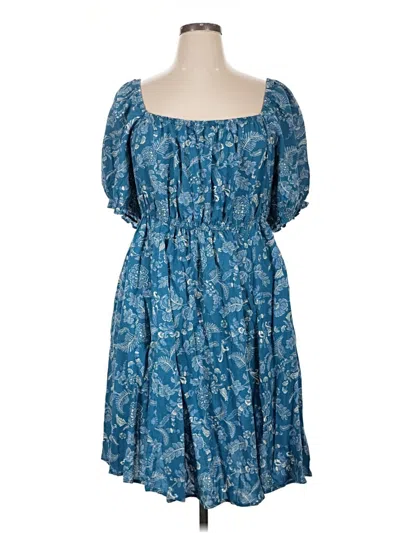 Pre-owned Torrid Casual Dress In Blue