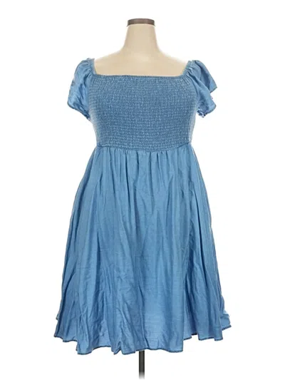 Pre-owned Torrid Casual Dress In Blue