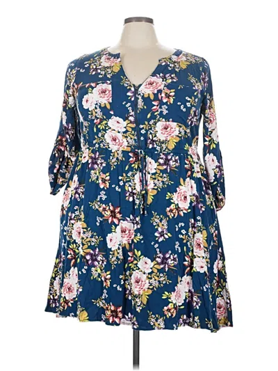 Pre-owned Torrid Casual Dress In Blue