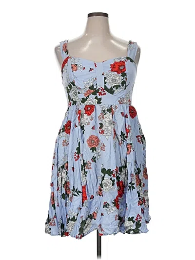 Pre-owned Torrid Casual Dress In Blue