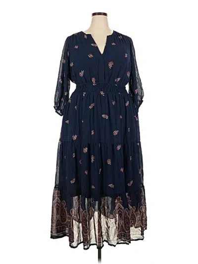Pre-owned Torrid Casual Dress In Blue