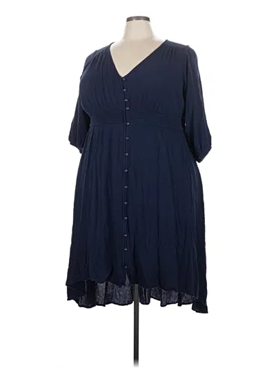 Pre-owned Torrid Casual Dress In Blue