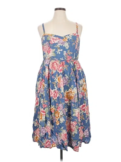 Pre-owned Torrid Casual Dress In Blue