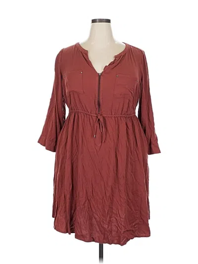 Pre-owned Torrid Casual Dress In Burgundy