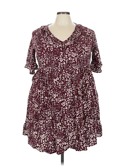 Pre-owned Torrid Casual Dress In Burgundy