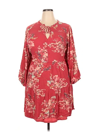 Pre-owned Torrid Casual Dress In Burgundy