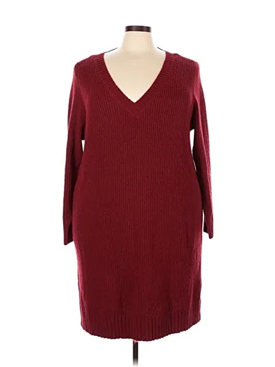 Pre-owned Torrid Casual Dress In Burgundy