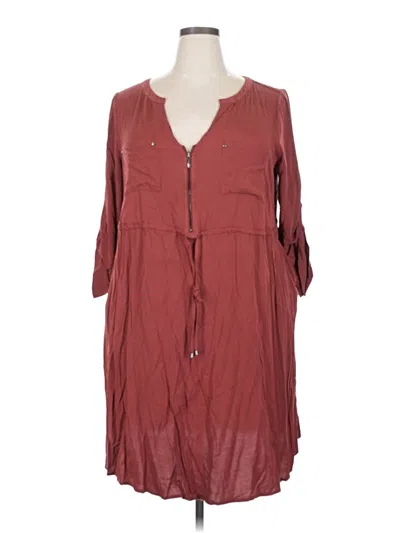 Pre-owned Torrid Casual Dress In Burgundy