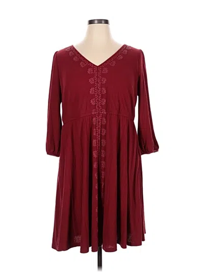 Pre-owned Torrid Casual Dress In Burgundy