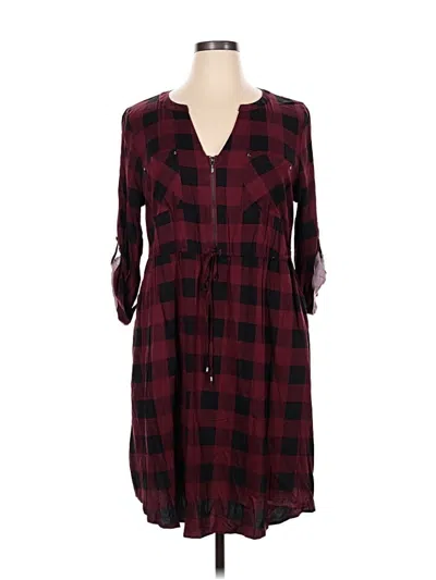 Pre-owned Torrid Casual Dress In Burgundy