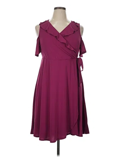 Pre-owned Torrid Casual Dress In Burgundy