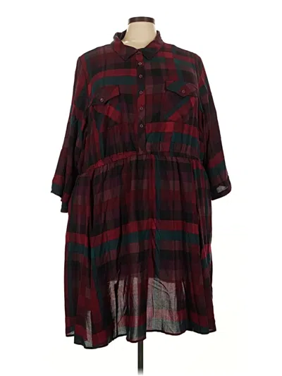 Torrid Casual Dress In Burgundy