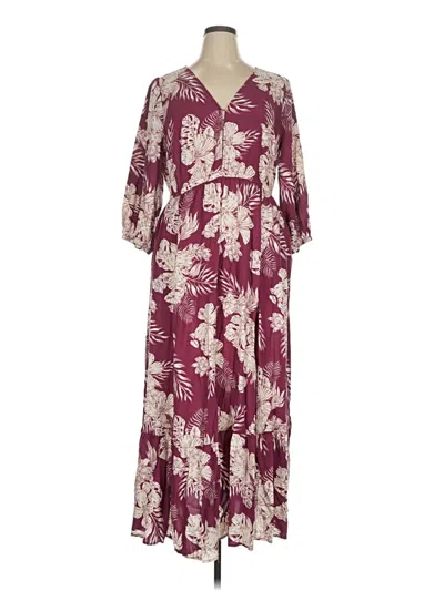 Pre-owned Torrid Casual Dress In Burgundy