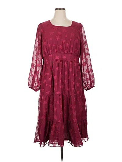 Torrid Casual Dress In Burgundy