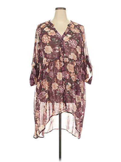 Pre-owned Torrid Casual Dress In Burgundy