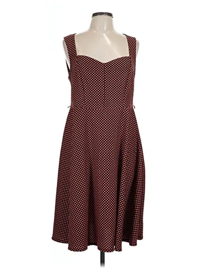 Pre-owned Torrid Casual Dress In Burgundy