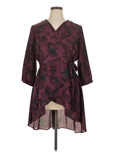 Pre-owned Torrid Casual Dress In Burgundy
