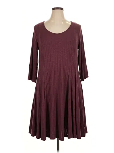Pre-owned Torrid Casual Dress In Burgundy