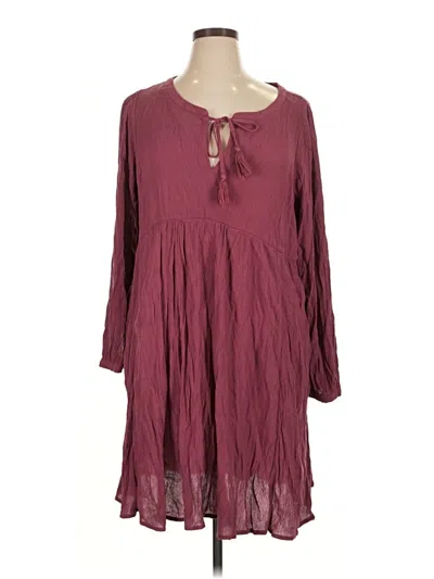 Pre-owned Torrid Casual Dress In Burgundy