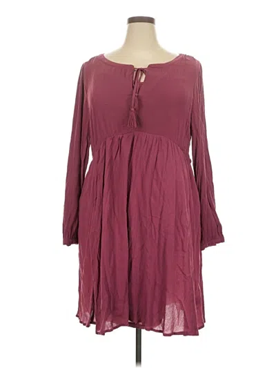 Pre-owned Torrid Casual Dress In Burgundy