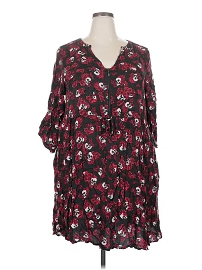 Pre-owned Torrid Casual Dress In Burgundy