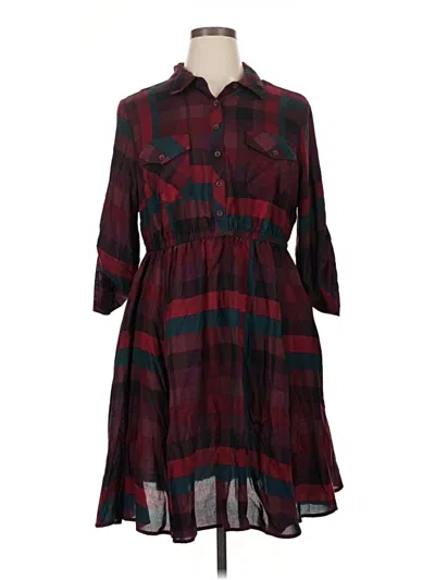 Pre-owned Torrid Casual Dress In Burgundy
