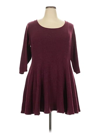 Pre-owned Torrid Casual Dress In Burgundy