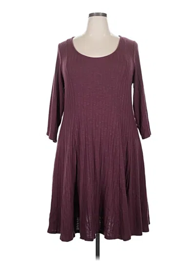 Pre-owned Torrid Casual Dress In Burgundy