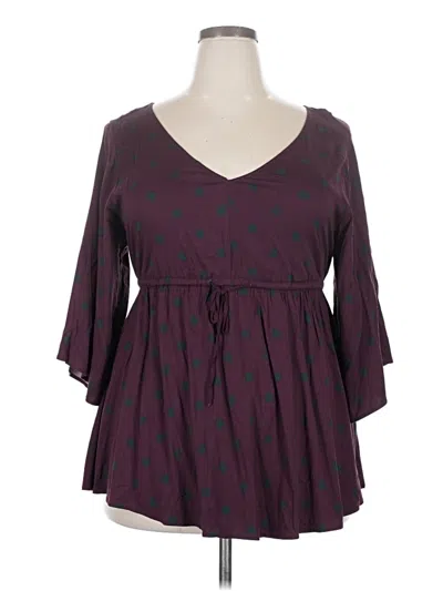 Pre-owned Torrid Casual Dress In Burgundy