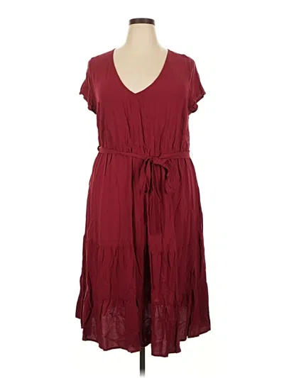 Pre-owned Torrid Casual Dress In Burgundy