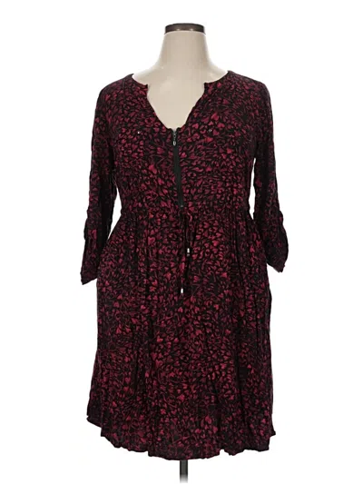 Pre-owned Torrid Casual Dress In Burgundy