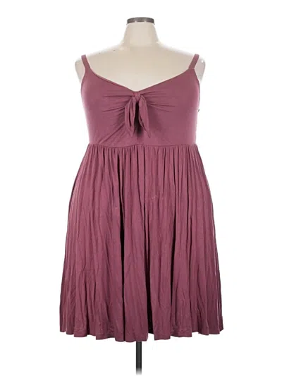 Pre-owned Torrid Casual Dress In Burgundy
