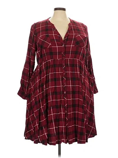 Pre-owned Torrid Casual Dress In Burgundy