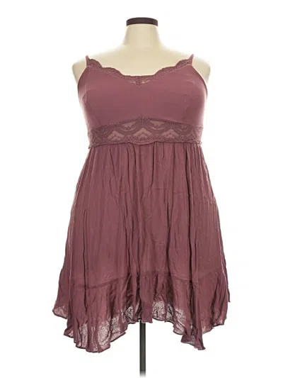 Pre-owned Torrid Casual Dress In Burgundy